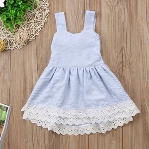 New girls seersucker dress